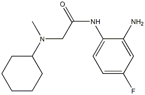 N-(2-amino-4-fluorophenyl)-2-[cyclohexyl(methyl)amino]acetamide Struktur