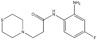 N-(2-amino-4-fluorophenyl)-3-(thiomorpholin-4-yl)propanamide
