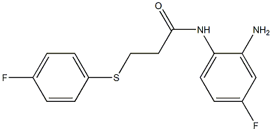 N-(2-amino-4-fluorophenyl)-3-[(4-fluorophenyl)sulfanyl]propanamide