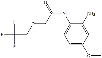 N-(2-amino-4-methoxyphenyl)-2-(2,2,2-trifluoroethoxy)acetamide 结构式