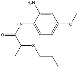 N-(2-amino-4-methoxyphenyl)-2-(propylsulfanyl)propanamide Struktur