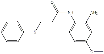 N-(2-amino-4-methoxyphenyl)-3-(pyridin-2-ylsulfanyl)propanamide