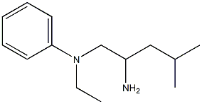 N-(2-amino-4-methylpentyl)-N-ethylaniline Structure