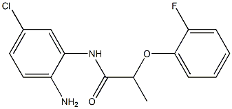 N-(2-amino-5-chlorophenyl)-2-(2-fluorophenoxy)propanamide Struktur