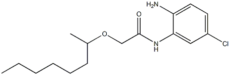 N-(2-amino-5-chlorophenyl)-2-(octan-2-yloxy)acetamide 化学構造式
