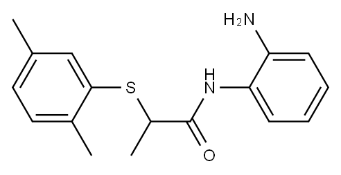 N-(2-aminophenyl)-2-[(2,5-dimethylphenyl)sulfanyl]propanamide