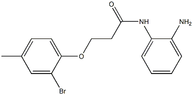 N-(2-aminophenyl)-3-(2-bromo-4-methylphenoxy)propanamide Structure