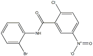 N-(2-bromophenyl)-2-chloro-5-nitrobenzamide Structure