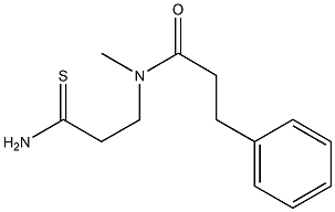 N-(2-carbamothioylethyl)-N-methyl-3-phenylpropanamide Structure