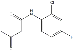 N-(2-chloro-4-fluorophenyl)-3-oxobutanamide,,结构式