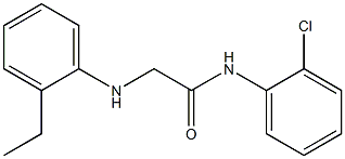 N-(2-chlorophenyl)-2-[(2-ethylphenyl)amino]acetamide Structure