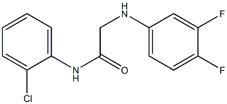 N-(2-chlorophenyl)-2-[(3,4-difluorophenyl)amino]acetamide Structure