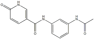 N-(3-acetamidophenyl)-6-oxo-1,6-dihydropyridine-3-carboxamide Structure