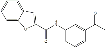 N-(3-acetylphenyl)-1-benzofuran-2-carboxamide Structure
