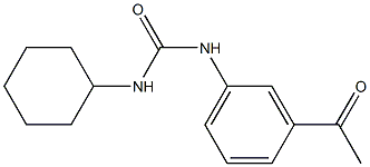 N-(3-acetylphenyl)-N'-cyclohexylurea Struktur