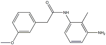 N-(3-amino-2-methylphenyl)-2-(3-methoxyphenyl)acetamide 结构式