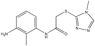 N-(3-amino-2-methylphenyl)-2-[(4-methyl-4H-1,2,4-triazol-3-yl)sulfanyl]acetamide