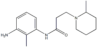 N-(3-amino-2-methylphenyl)-3-(2-methylpiperidin-1-yl)propanamide