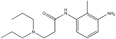 N-(3-amino-2-methylphenyl)-3-(dipropylamino)propanamide 化学構造式