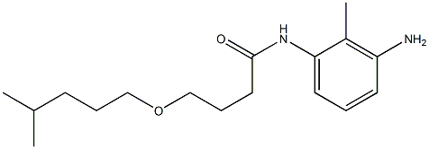 N-(3-amino-2-methylphenyl)-4-[(4-methylpentyl)oxy]butanamide Structure