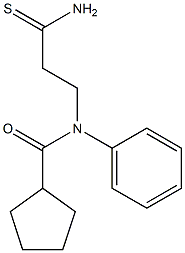 N-(3-amino-3-thioxopropyl)-N-phenylcyclopentanecarboxamide