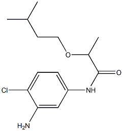 N-(3-amino-4-chlorophenyl)-2-(3-methylbutoxy)propanamide Struktur