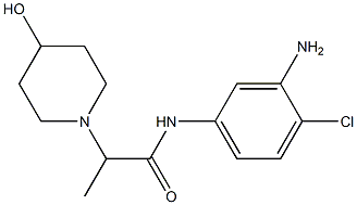 N-(3-amino-4-chlorophenyl)-2-(4-hydroxypiperidin-1-yl)propanamide Structure