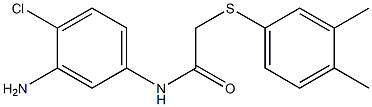 N-(3-amino-4-chlorophenyl)-2-[(3,4-dimethylphenyl)sulfanyl]acetamide