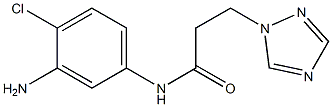 N-(3-amino-4-chlorophenyl)-3-(1H-1,2,4-triazol-1-yl)propanamide Struktur