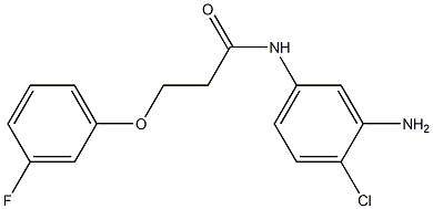 N-(3-amino-4-chlorophenyl)-3-(3-fluorophenoxy)propanamide Structure