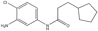 N-(3-amino-4-chlorophenyl)-3-cyclopentylpropanamide Structure