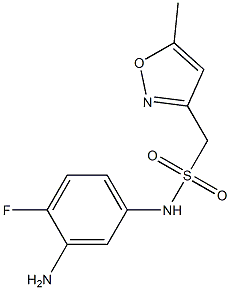 N-(3-amino-4-fluorophenyl)-1-(5-methyl-1,2-oxazol-3-yl)methanesulfonamide