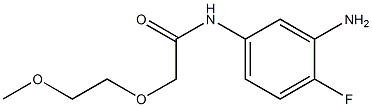 N-(3-amino-4-fluorophenyl)-2-(2-methoxyethoxy)acetamide 化学構造式