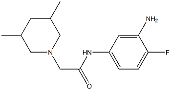 N-(3-amino-4-fluorophenyl)-2-(3,5-dimethylpiperidin-1-yl)acetamide