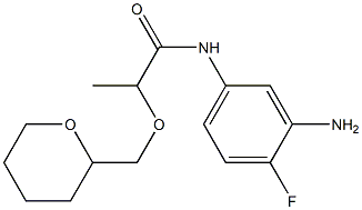 N-(3-amino-4-fluorophenyl)-2-(oxan-2-ylmethoxy)propanamide