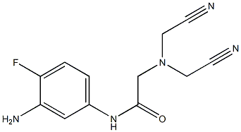 N-(3-amino-4-fluorophenyl)-2-[bis(cyanomethyl)amino]acetamide