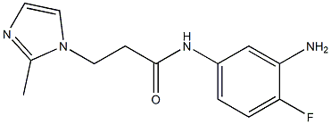 N-(3-amino-4-fluorophenyl)-3-(2-methyl-1H-imidazol-1-yl)propanamide Structure
