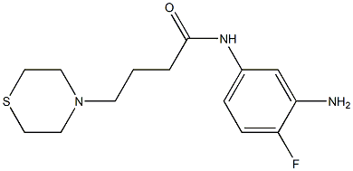 N-(3-amino-4-fluorophenyl)-4-(thiomorpholin-4-yl)butanamide