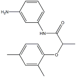 N-(3-aminophenyl)-2-(2,4-dimethylphenoxy)propanamide Struktur
