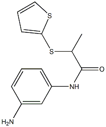 N-(3-aminophenyl)-2-(thiophen-2-ylsulfanyl)propanamide Structure