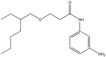 N-(3-aminophenyl)-3-[(2-ethylhexyl)oxy]propanamide Struktur