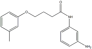 N-(3-aminophenyl)-4-(3-methylphenoxy)butanamide Struktur
