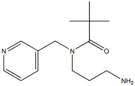 N-(3-aminopropyl)-2,2-dimethyl-N-(pyridin-3-ylmethyl)propanamide|