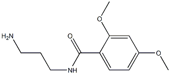 N-(3-aminopropyl)-2,4-dimethoxybenzamide Struktur