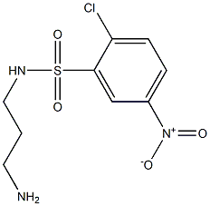 N-(3-aminopropyl)-2-chloro-5-nitrobenzene-1-sulfonamide Structure