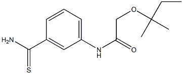 N-(3-carbamothioylphenyl)-2-[(2-methylbutan-2-yl)oxy]acetamide Structure