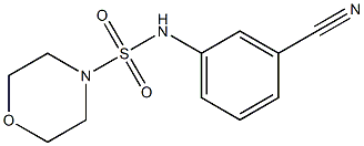 N-(3-cyanophenyl)morpholine-4-sulfonamide Structure