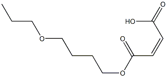 マレイン酸水素1-(4-プロポキシブチル) 化学構造式