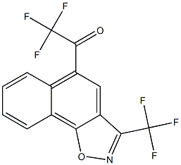5-Trifluoroacetyl-3-trifluoromethylnaphth[2,1-d]isoxazole Structure