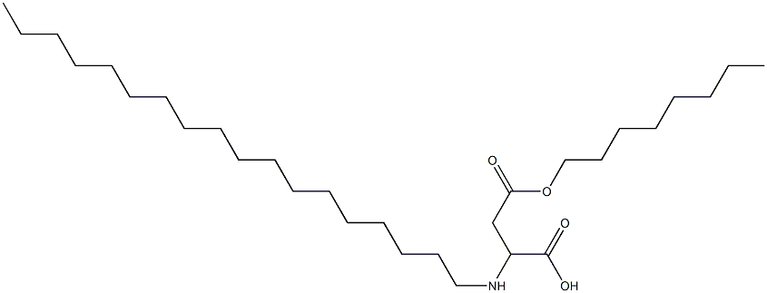 2-Octadecylamino-3-(octyloxycarbonyl)propionic acid 结构式